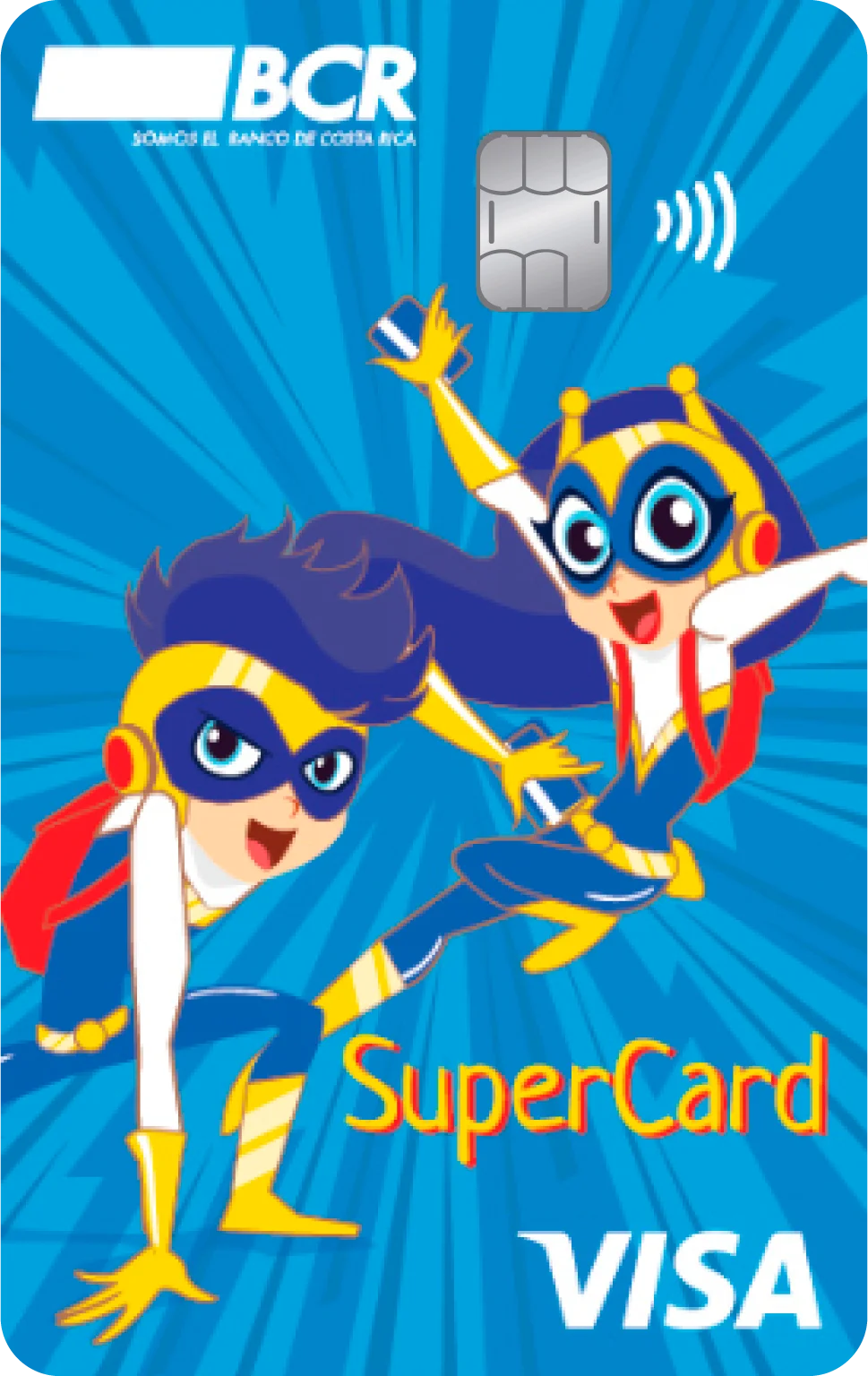 Imagen de la tarjeta de débito Visa SuperCard