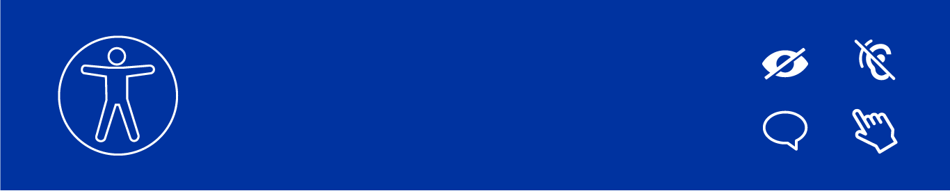 Banner de página sobre la accesibilidad web