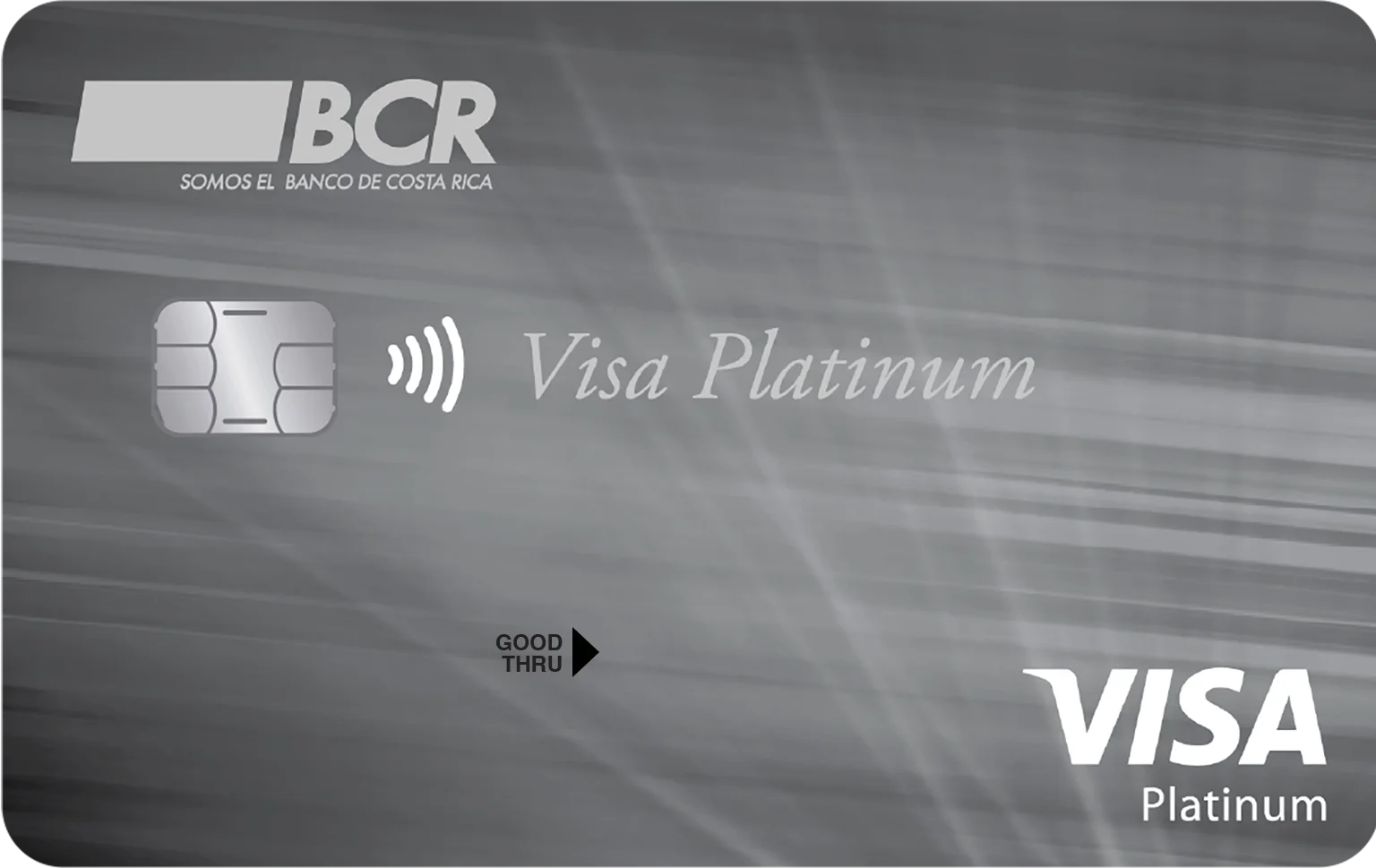 Imagen de la tarjeta de débito Visa Platinum