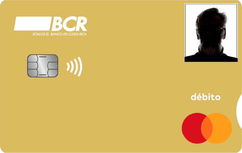 Tarjeta de color dorado claro