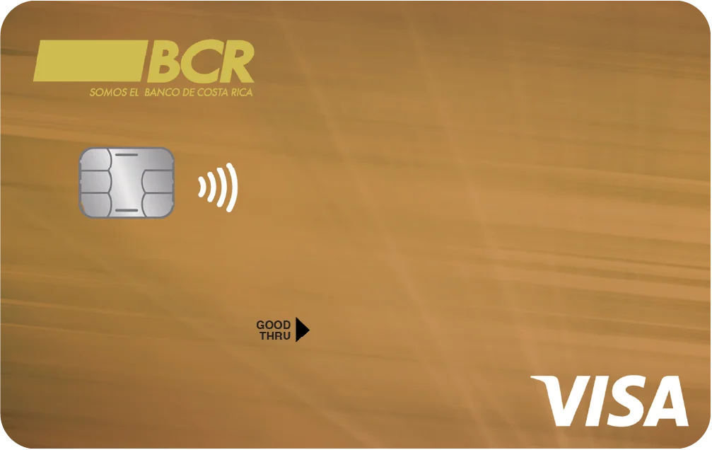 Tarjeta de color dorado oscuro