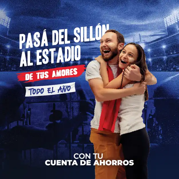 Pasá del sillón al estadio