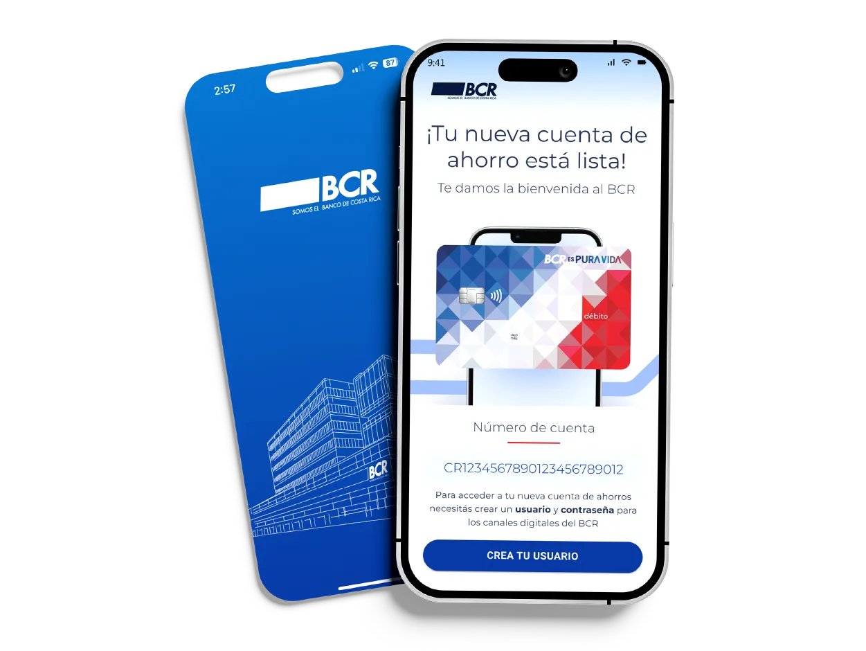 Teléfono con información de cuentas digitales 