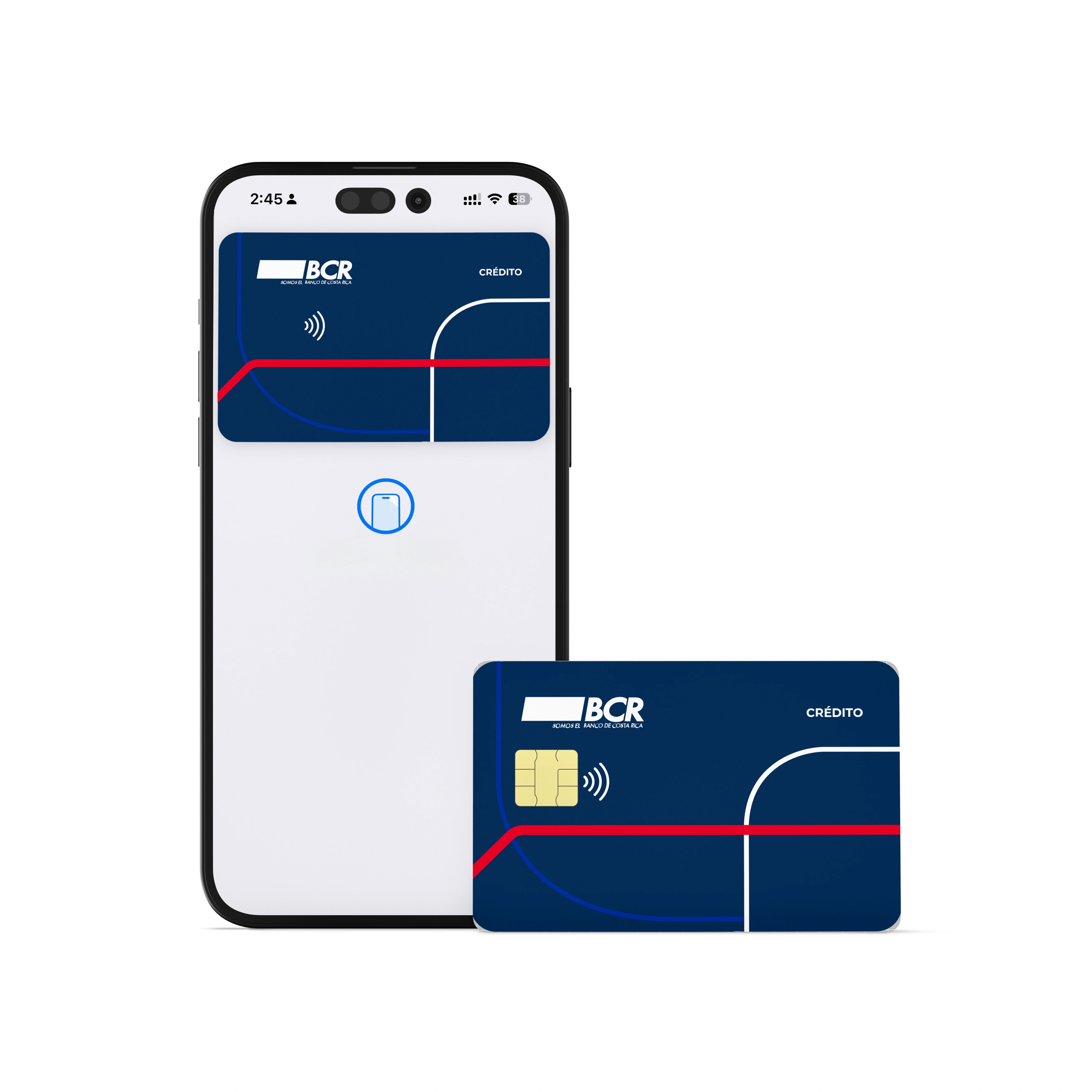 celular con tarjeta al lado