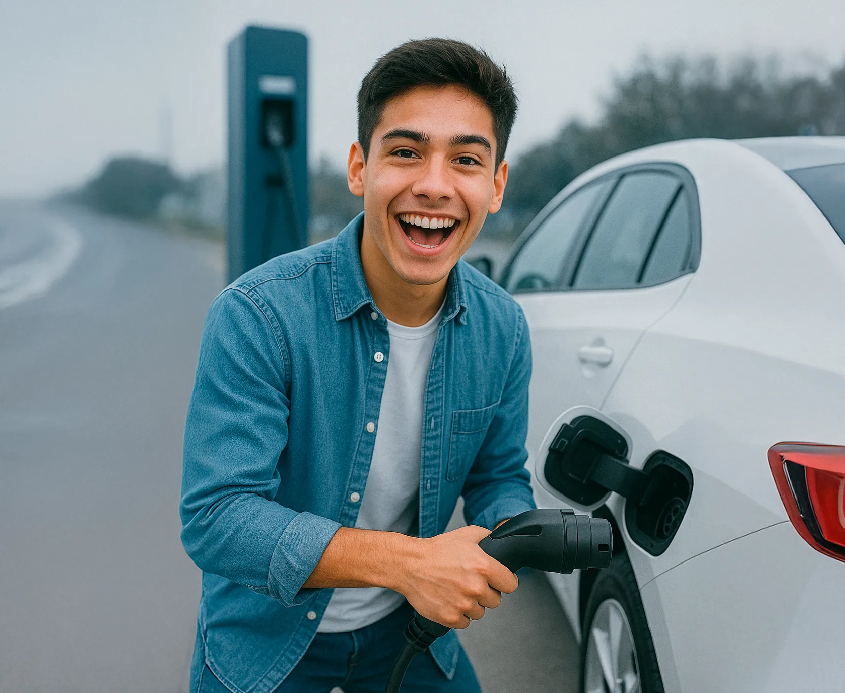 Pareja saliendo de viaje con su préstamo de consumo
