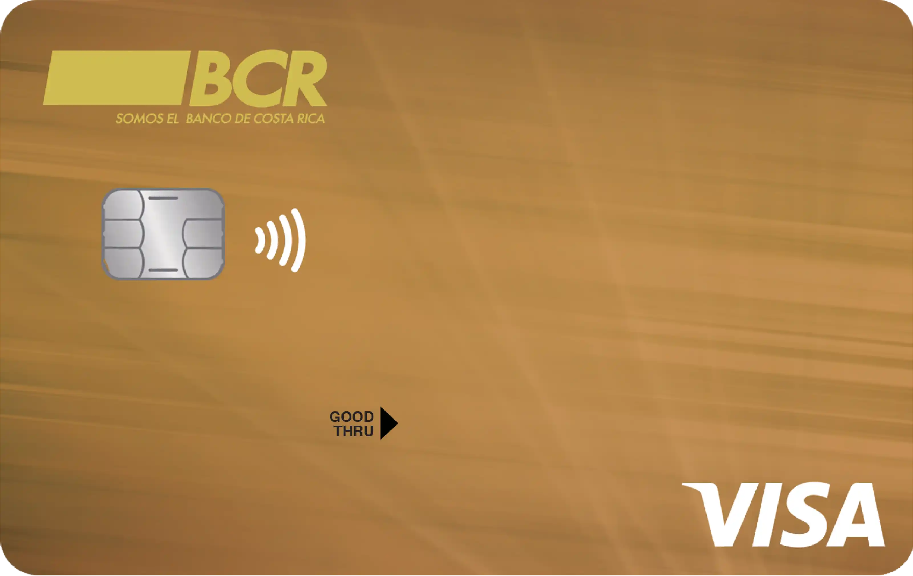 Imagen de la tarjeta de débito Visa Oro